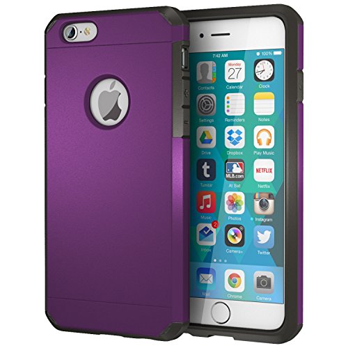 ImpactStrong for iPhone 6 / iPhone 6s Case, Heavy Duty Dual Layer Protection Cover (Purple)