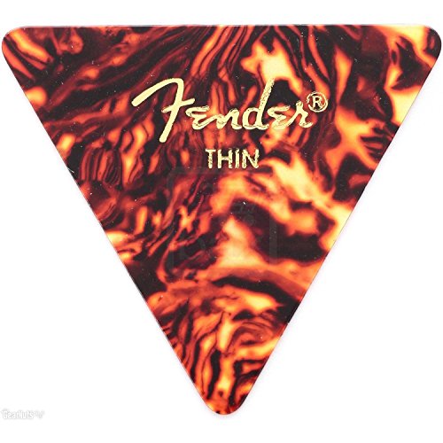 Fender 355 Shape Guitar Picks, Thin, 12 Pack, Shell
