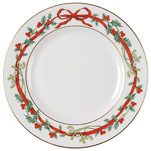 Royal Worcester Holly Ribbons Bread & Butter Plate