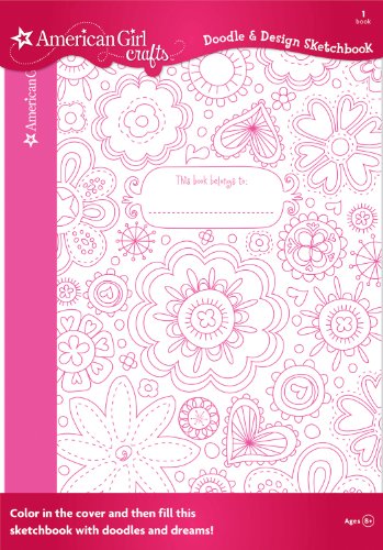 American Girl Crafts Drawing and Coloring Sketch Book for Kids, 7.4'' W x 10'' H, 40 pgs.