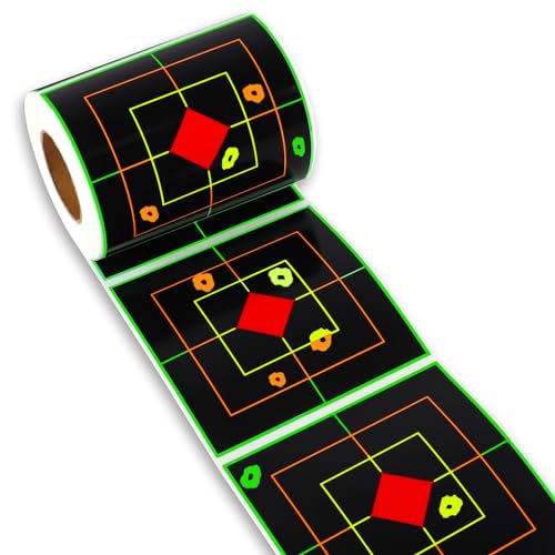 Highwild Splatter Adhesive Sight in Shooting Target Stickers - Splash Effect of Multiple Colors (4 INCH - 200 Pack)