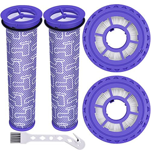 Anewise Filter Replacements for Dyson DC41, DC65, DC66, UP13, UP20 Multi Floor, Ball and Animal Vacuum, 2 HEPA Post Filters & 2 Pre Filters, Replaces Part # 920769-01 & 920640-01