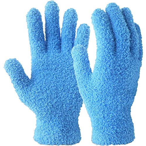 Evridwear Microfiber Plant Dusting Gloves Reusable Leaf Cleaning Glove for Houseplants,Blinds,Furniture and Small Objects