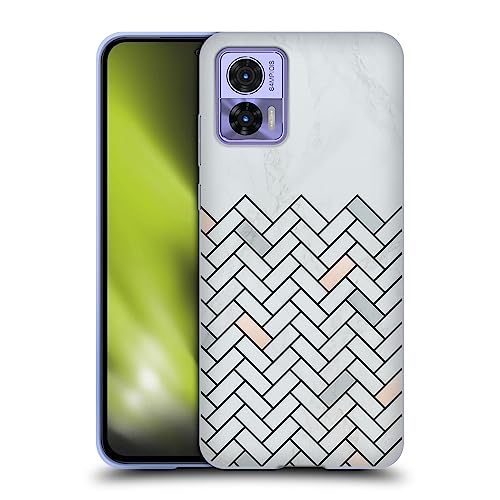 Head Case Designs Officially Licensed Alyn Spiller Tile Marble Soft Gel Case Compatible with Motorola Edge 30 Neo 5G