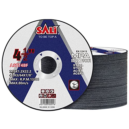 SALI 50 Pack Cut Off Wheel 4 1/2 Inch Cutting Wheels 4-1/2' x 3/64' x 7/8' for Metal & Stainless Steel, Angle Grinder Cutting Wheel,Cutting Discs with Aggressive Cutting