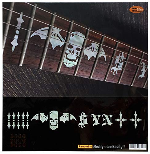 Inlay Sticker Fingerboard Position Marker for Guitars - Synyster Gates'SYN' and Death Bats
