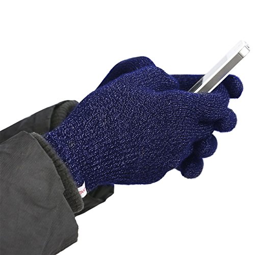 Agloves  Polar Sport Touchscreen Gloves, Unisex Texting Gloves for Smartphone & Touchscreen, Fleece Lined Interior for Comfort & Warmth. (Navy, X-Large)