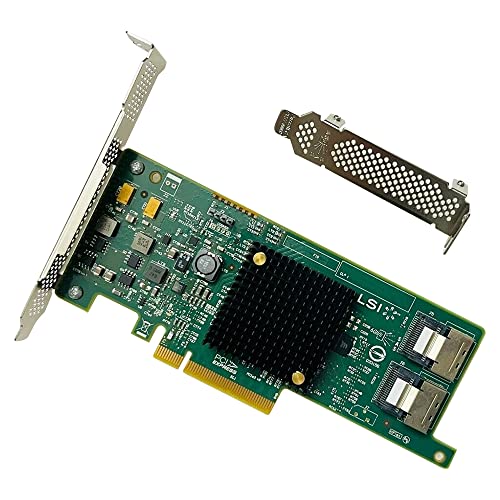 LSI 9207-8i RAID Controller Card 6Gbs SAS SATA PCI-E 3.0 HBA IT Mode Expander Card for ZFS FreeNAS unRAID