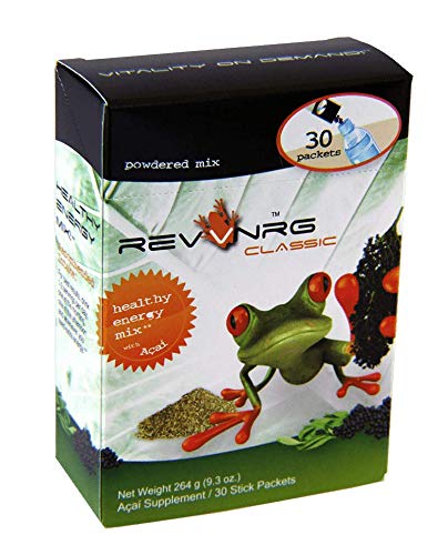 RevvNRG Classic - Vitamin B12 with Naturally-Occurring Caffeine (formulated with All Natural Rainforest Ingredients) - (30 Single Serve Packets)