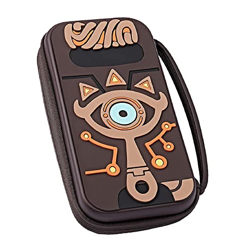 Carrying Case Compatible with Nintendo Switch Zelda,Travel Silicone Hard Shell Bag Pouch with Link Sheikah Slate Eye for Nintendo Switch Console Joy-con Joy-Straps Accessories | Waterproof /Portable