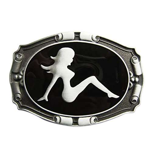 JEAN'S FRIEND Vintage Style Truck Girl Enamel Belt Buckle also Stock in the US