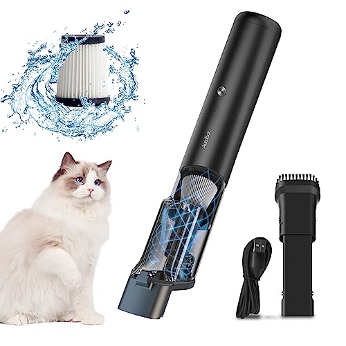 AutoBot Car Vacuum Cleaner, V Mini Max 12,000Pa/90W Portable Mini Handheld Vacuum with Single Touch Empty, Car Vacuum Cordless Rechargeable with High Power for Car, Pet Hair, Home