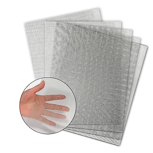 4 Pieces 20 Mesh 8.2”X11.8” (21cmX30cm) Wire Mesh, Sturdy Metal Mesh Sheets for DIY Projects 304 Stainless Steel No Rust Mesh Screen