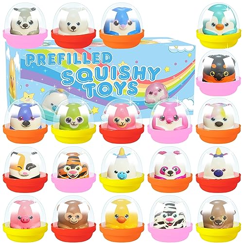 20 Pack Party Favors for Kids Filled with Squishy Toys,Birthday Goodie Bag Stuffers,Kids Classroom Prizes, Pinata Stuffers,Carnival Prizes,Treasure Box Toys for Boys & Girls