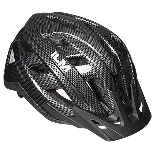 ILM Adult Bike Helmet Mountain & Road Bicycle Helmets for Men Women Cycling Helmet Model B2-17 (Carbon,L+XL)
