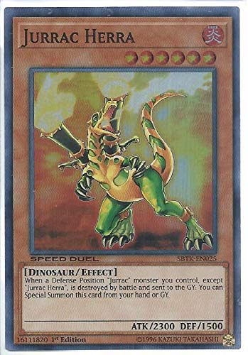 Yu-Gi-Oh! - Jurrac Herra - SBTK-EN025 - Super Rare - 1st Edition - Speed Duel - Trials of The Kingdom