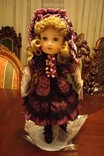 Bebe Bru by Maryse Nicole, Compatible with Franklin Heirloom Dolls, Nib, 16' Purple Dress