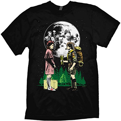 Moonrise Kingdom T-Shirt Artwork by Jared Swart Based on The Wes Anderson Film Black