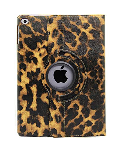 iPad Air (3rd Generation) 10.5' 2019 Case, iPad Pro 10.5' 2017 Case, LiViTech(TM) Leopard Design Series 360 Degree Rotating PU Leather Case Cover for iPad 10.5 inch Case 2019 2017 Model (Brown)