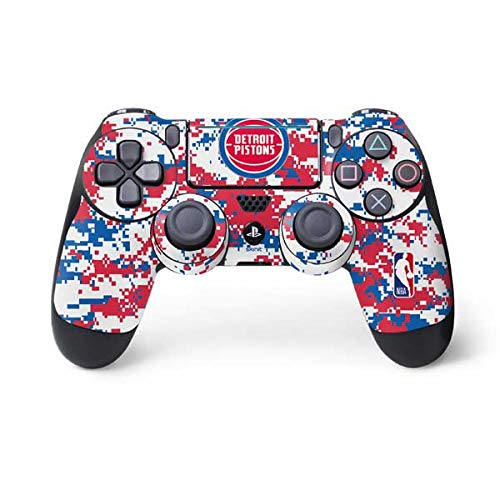 Skinit Decal Gaming Skin for PS4 Pro/Slim Controller - Officially Licensed NBA Detroit Pistons Digi Camo Design