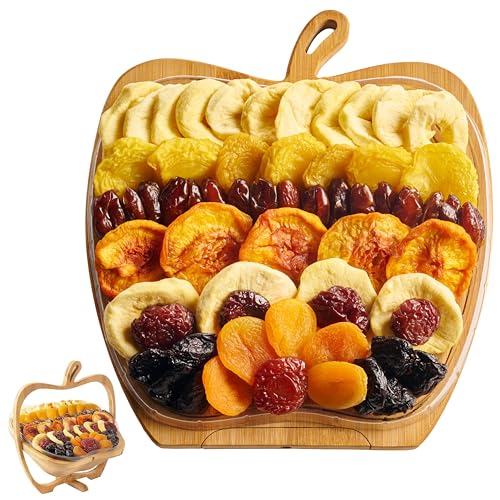 Dried Fruit Gift Basket - Healthy Huge Assortment of Dried Fruit - Gourmet Holiday Gift - Great for Birthday, Anniversary, Sympathy, Corporate Tray, Mom, Dad - Oh! Nuts