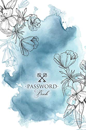 Password book: Log book password keeper with alphabetical tabs | Book organizer | Small journal and notebook for website addresses, logins and passwords