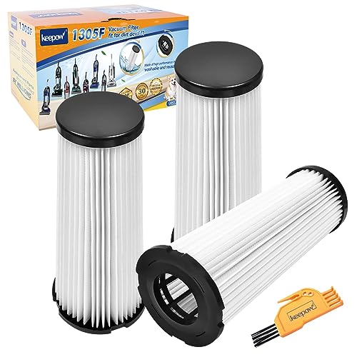 KEEPOW Filter Replacement for Dirt Devil, F1 Filter Compatible with Dirt Devil Featherlite Bagless Upright Vacuum, Parts# 2JC0280000, 3-JC0280-000, 2JC0360000 (3 Pack)