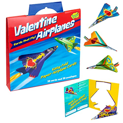 PEACEABLE Kingdom Card Paper Plane Super Valentines, 1 EA