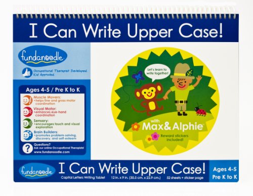 Fundanoodle I Can Write Upper Case Writing Tablet