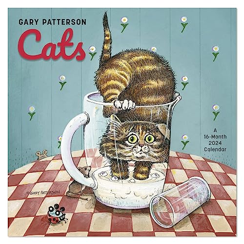 2024 Gary Patterson’s Cats Monthly Wall Calendar, 16 Months, 12' x 12' (DDD5502824)