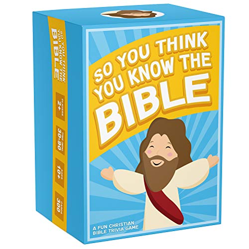 So You Think You Know The Bible, A Fun Bible Trivia Game for Families, Fellowships and Bible Study - A Great Christian Gift