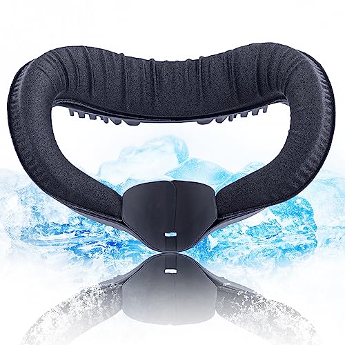 DESTEK Cooling Face Pad Compatible with Quest 2, Including Facial Interface and Removable Nose Guard - Accessories for Oculus/Meta Quest 2 - Face Cushion Face Cover Replacement