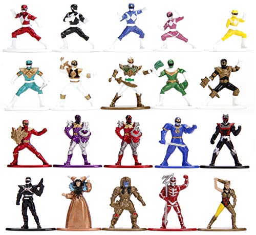 Power Rangers 1.65' Die-cast Metal Collectible Figures 20-Pack, Toys for Kids and Adults