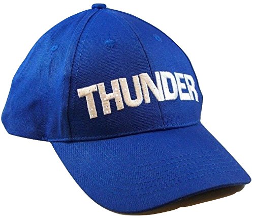 OKC Thunder NBA Flashing Logo Baseball Cap Blue