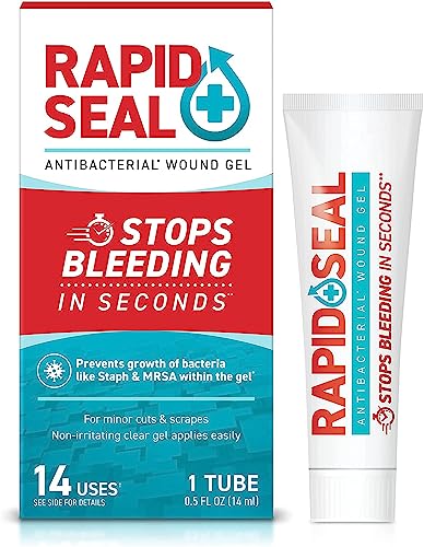 Rapid-Seal Wound Gel (1 Count) | Stops Bleeding in Seconds, Ideal for Cuts, Scrapes and Razor Nicks