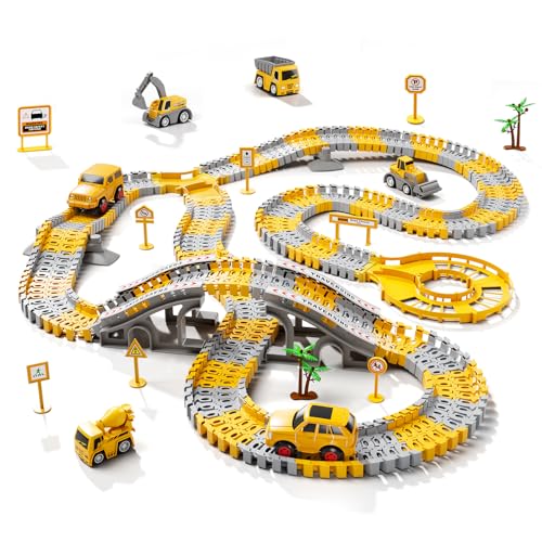 iHaHa Construction Play Set, Engineering Track, 236 Pieces, Ages 3+
