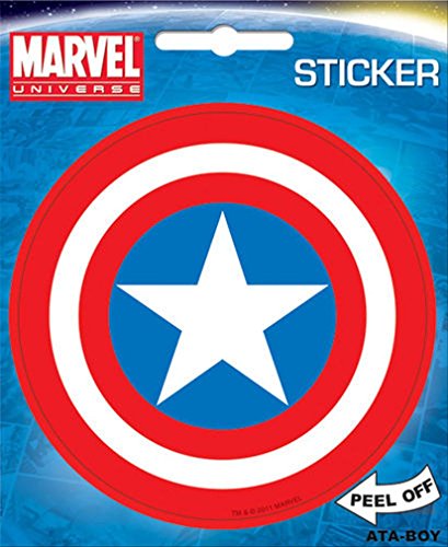 Ata-Boy Marvel Comics Captain America Shield 4' Full Color Sticker