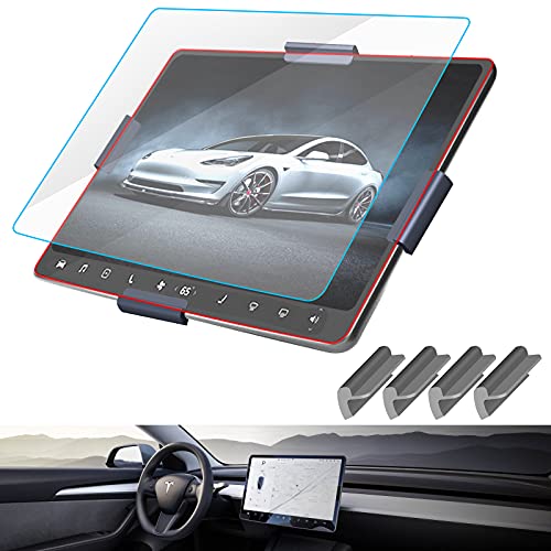 SUMK Model 3/Y Tempered Glass Screen Protector Model 3 Model Y 15' Center Control Touchscreen Car Navigation Touch Screen Protector 9H Anti-Scratch Shock Resistant for Model 3 Screen Protector