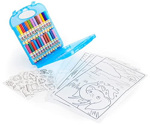 Crayola Color Wonder Mess Free Coloring Kit (50+ Pcs), Mess Free Markers, Mess Free Coloring Pages, Carrying Case, Kids Gift