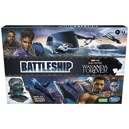 Hasbro Gaming Battleship: Marvel Studios' Black Panther Wakanda Forever Edition, 3D Strategy Game for Ages 7+, 2-Player Board Game