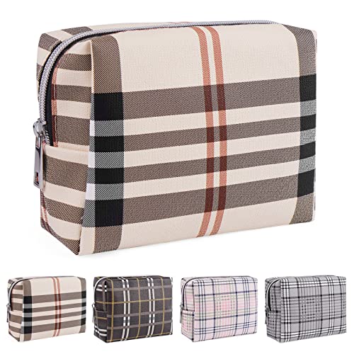 MAANGE Small Makeup Bag for Purse Cosmetic Bags for Women Pu Leather Makeup Pouch Travel Makeup Bag with Zipper Make Up Bag for Travelling (03)