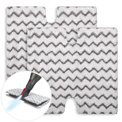 Flammi Steam Mop Pad for Shark Genius Lift-Away Pro S5003D S5002Q S5003A S6001W S6001WM S6002 S6002C S6003D S6003 S3973 S3973D S3973WM Washable Reusable Replacement Mop Head