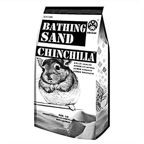 Hamiledyi Chinchilla Bath Sand,2LB Pumice Power Dust Free Natural Pure Totoros Cleansing Desert Bathing Mice Litter for Chinchillas (2LB)