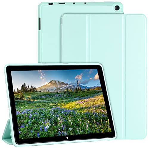 Case for All-New Amazon Kindle Fire HD 10 Tablet & Fire HD 10 Plus Case(11th Generation, 2021 Release) 10.1' - PU Leather Trifold Stand Cover Ultra Lightweight Slim Shell Stand Cover Auto Wake/Sleep