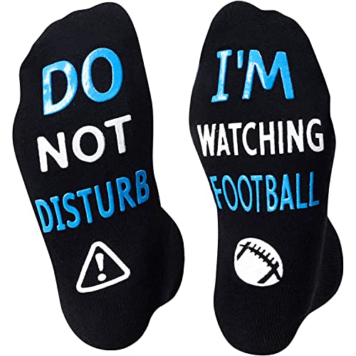 sockfun Unisex Football Socks Rugby Socks Do Not Disturb I'm Watching Football, Fantasy Football Gifts Gifts For Football Lovers Football Coach Gifts Rugby Gifts