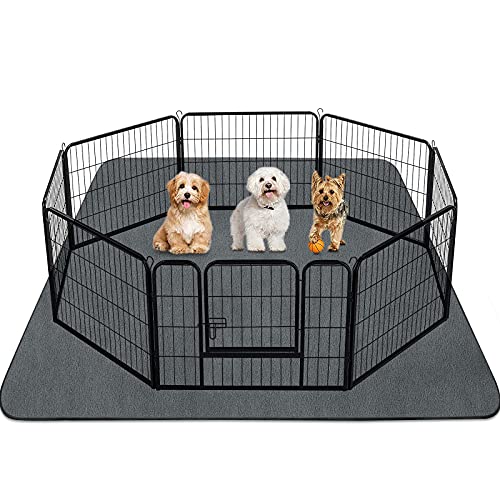 INVENHO Washable Pee Pads for Dogs 72'x72' Reusable Dog Pads Extra Large Upgrade Non-Slip Dog Pee Pads Heavy Absorbency Puppy Pee Pads Quick Dry Whelping Pads/Waterproof Puppy Training Pad