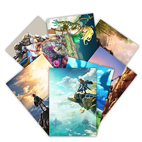 GTOTd Video Game Loz Poster （8 Pcs ） 11.5' x 16.5',Gaming Merch Party Unframed Version HD Printing Poster for Room Club Wall Art Decor.