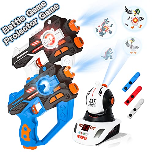 HISTOYE Laser Tag for Boys Age 8-12,Lazer Tag Game Set with Projector for Kids,Laser Tag Guns Set of 2 Players,Gift for 6 7 8 9 10 11 12+ Year Old Boys Girls Indoor Outdoor Shooting Games Toys