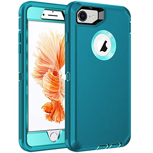 Regsun for iPhone 6s Plus Case,iPhone 6 Plus Case,Built-in Screen Protector, Shockproof 3-Layer Full Body Protection Rugged Heavy Duty High Impact Hard Cover Case for iPhone 6s Plus 5.5 inch,Blue