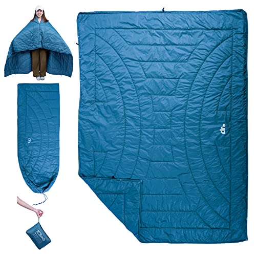 iClimb 3M Thinsulate Insulation Warm Camping Blanket Ultralight Compact Blue